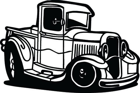 Classic Truck Sticker 29