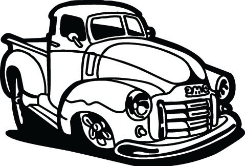 Classic Truck Sticker 46