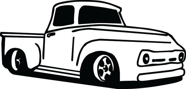 Classic Truck Sticker 48