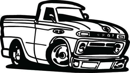 Classic Truck Sticker 