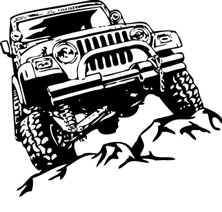 Jeep Rock Crawling Sticker