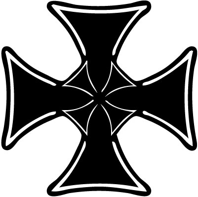 Maltese Cross 3 Sticker