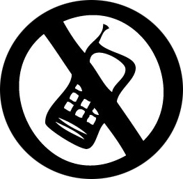 No Phone Zone, No Cell Sticker