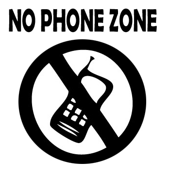 No Phone Zone 5 Sticker