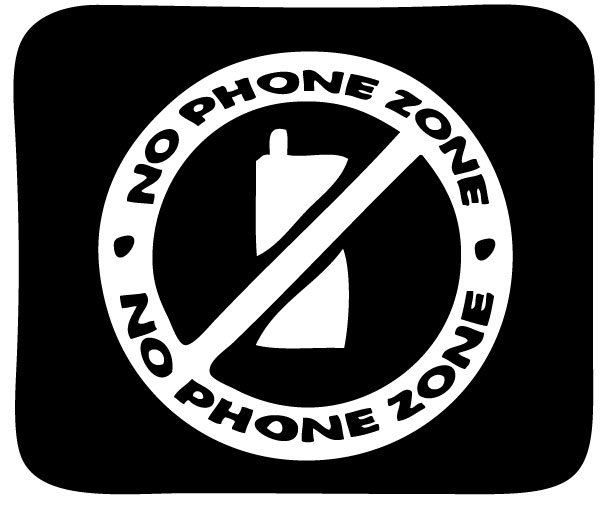 No Phone Zone 6 Sticker