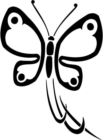 Tribal Butterfly Sticker 9