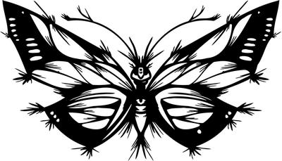 Tribal Butterfly Sticker 233