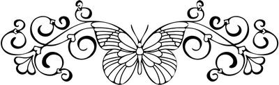 Butterfly Heart Sticker 1