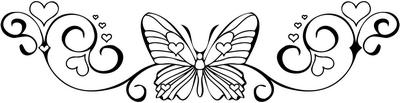 Butterfly Heart Sticker 4