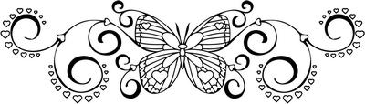 Butterfly Heart Sticker 5