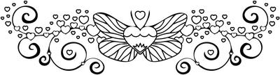 Butterfly Heart Sticker 14