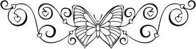 Butterfly Heart Sticker 15