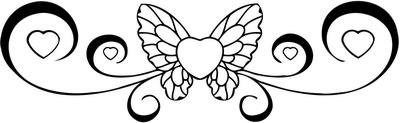 Butterfly Heart Sticker 20