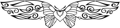 Butterfly Heart Sticker 23
