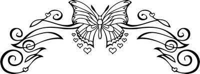 Butterfly Heart Sticker 42
