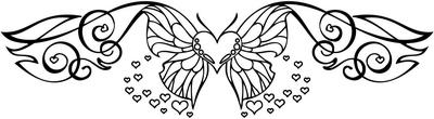 Butterfly Heart Sticker 43
