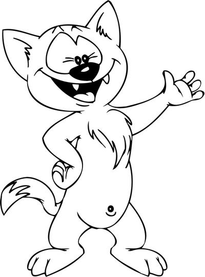 Cartoon Cat Sticker 35