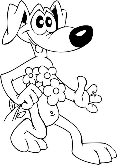 Cartoon Dog Sticker 95