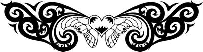 Tribal Butterfly Sticker 251