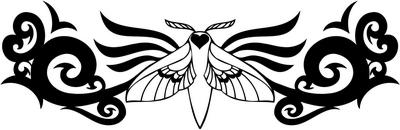 Tribal Butterfly Sticker 259