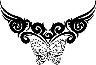 Tribal Butterfly Sticker 270