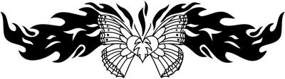 Tribal Butterfly Sticker 278