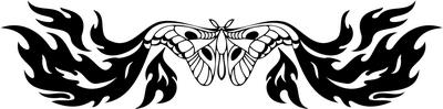 Tribal Butterfly Sticker 292