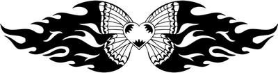 Tribal Butterfly Sticker 298