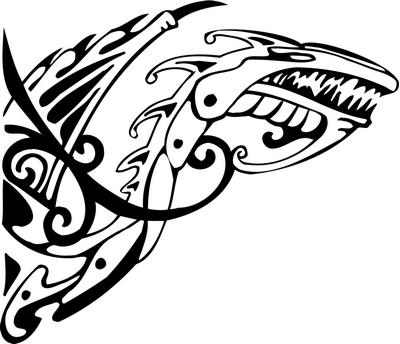 Tribal Dragon Sticker 111