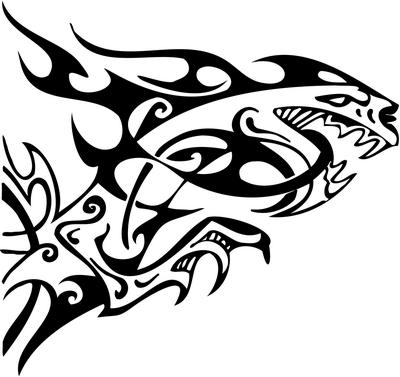 Tribal Dragon Sticker 140