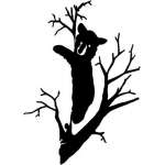 Bear in Tree 2 Sticker