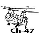 Chinook Ch-47 Sticker