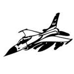 F16 Fighter Jet Sticker