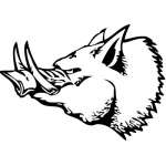 Wild Boar Head Sticker