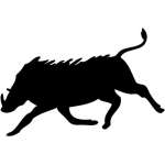 Wild Boar Running Sticker