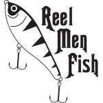 Real Men Fish Lure Sticker