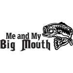 Me and My Big Mouth Bass Sticker