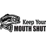 Bass Keep Your Mouth Shut Sticker
