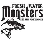 Fresh Water Monsters Let the Fight Begin Bass Sticker