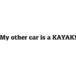 My Car is a Kayak Sticker
