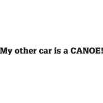 My Other Car is a Canoe Sticker