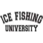 Ice Fishing University Sticker
