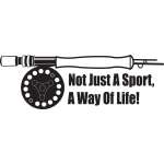 Not Just a Sport A Way of Life Fly Fishing Sticker