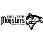 Fresh Water Monsters Let the Fight Begin Bass Sticker 3