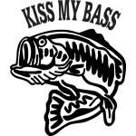 Kiss My Bass Sticker