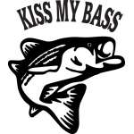 Kiss My Bass Sticker 2