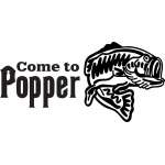 Come to Popper Bass Sticker