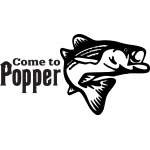 Come to Popper Bass Sticker 2