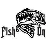 Fish On Bass Sticker 3