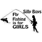 Fly Fishings is For Girls Sticker